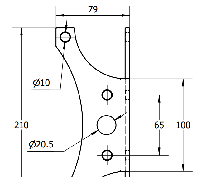 CAD drawing of parts ready to cut